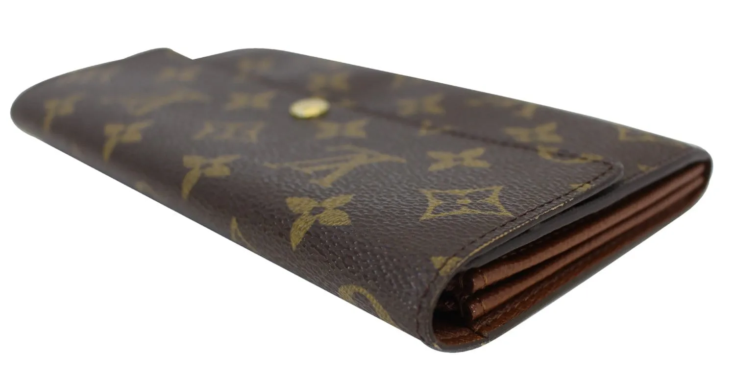 LOUIS VUITTON Monogram Sarah Long Wallet