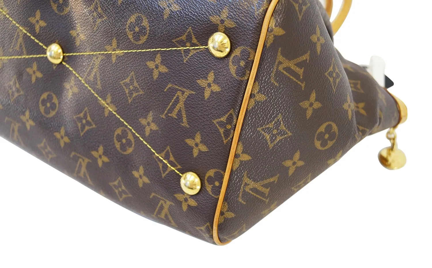 LOUIS VUITTON Monogram Tivoli GM Brown Tote Shoulder Bag