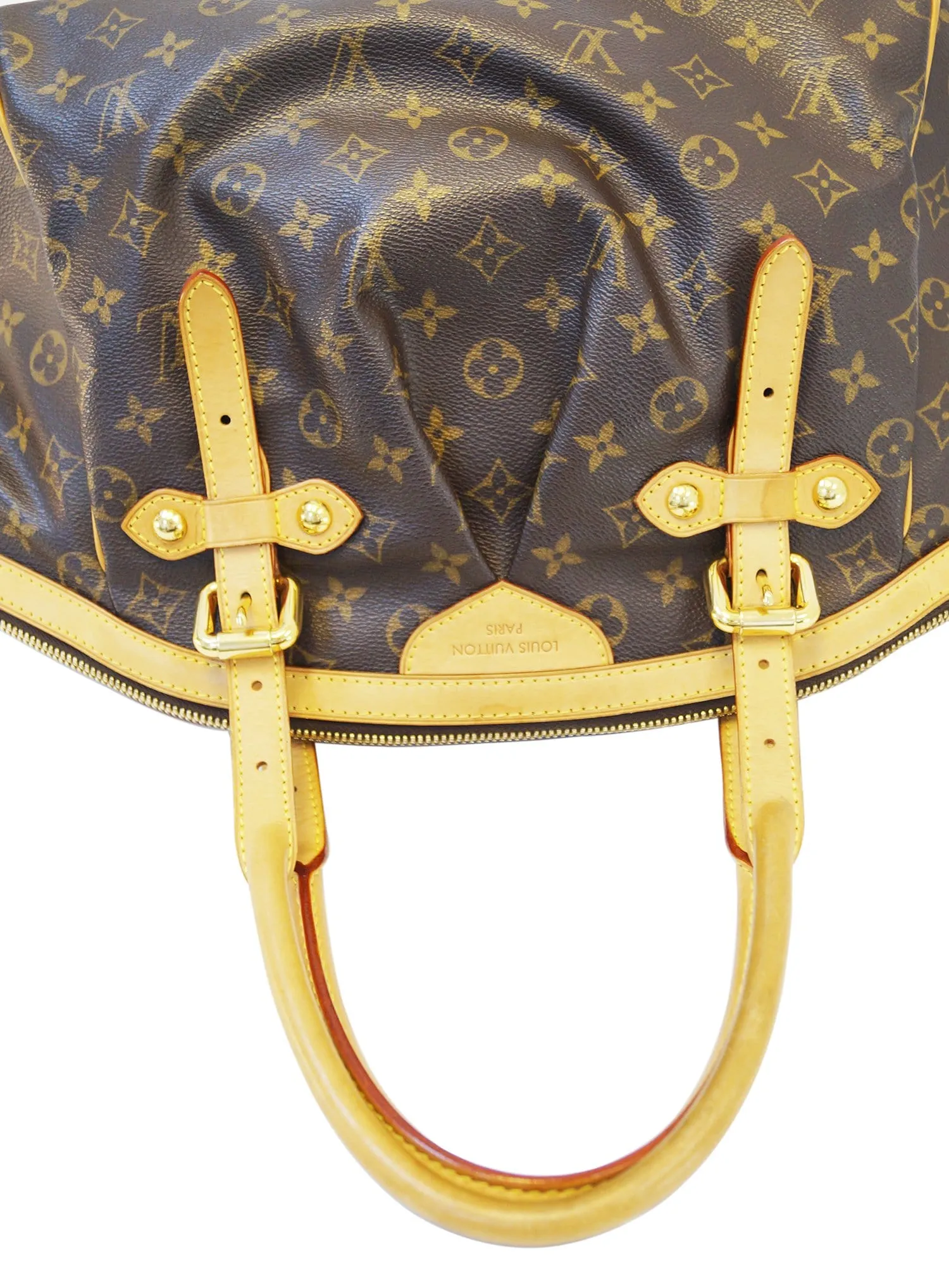 LOUIS VUITTON Monogram Tivoli GM Brown Tote Shoulder Bag
