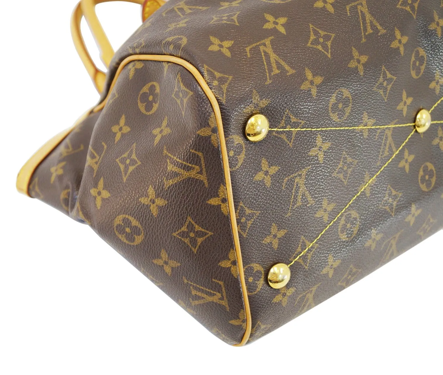 LOUIS VUITTON Monogram Tivoli GM Brown Tote Shoulder Bag