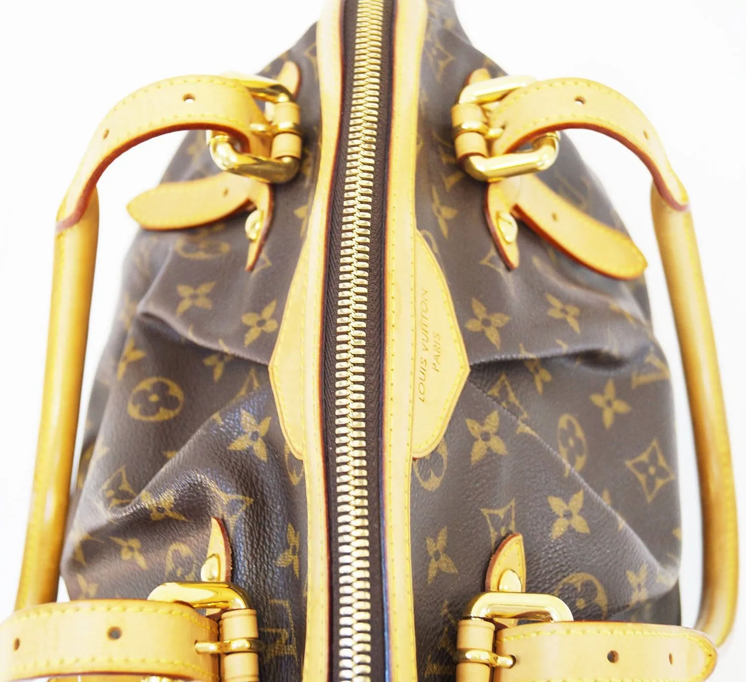 LOUIS VUITTON Monogram Tivoli GM Brown Tote Shoulder Bag
