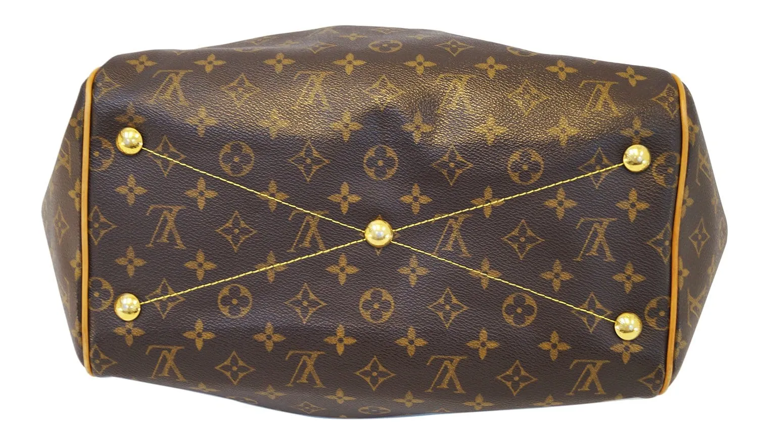 LOUIS VUITTON Monogram Tivoli GM Brown Tote Shoulder Bag