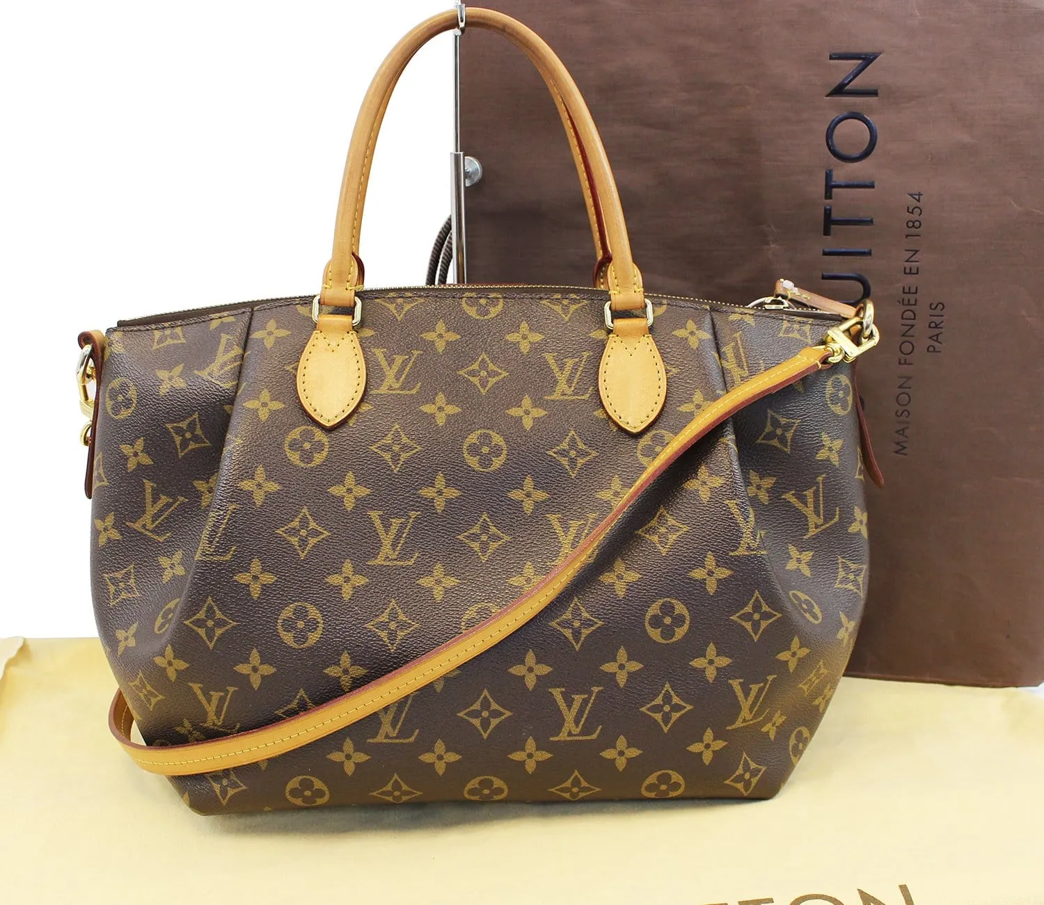 LOUIS VUITTON Monogram Turenne MM 2 Way Shoulder Handbag