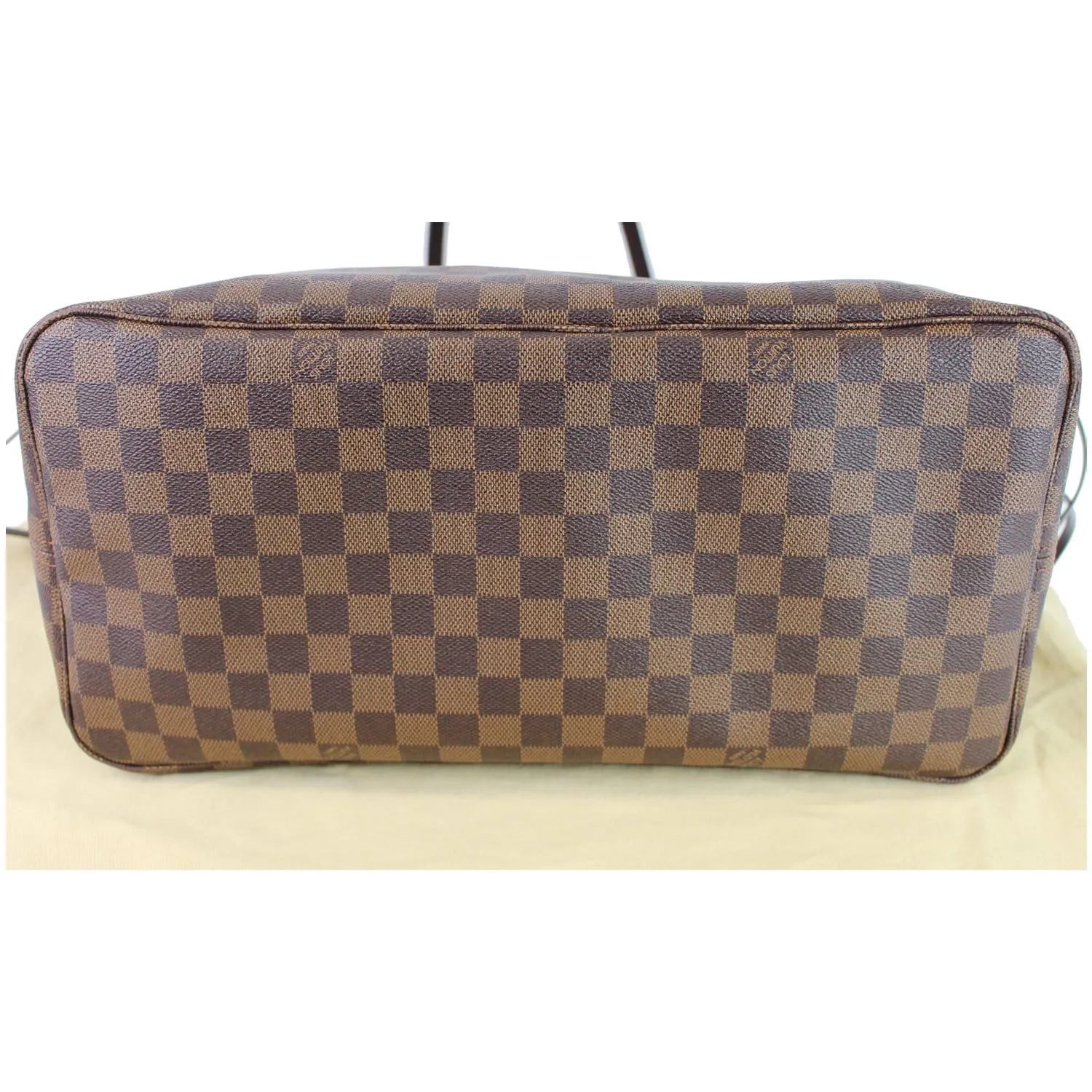 LOUIS VUITTON Neverfull GM Damier Ebene Shoulder Bag Brown