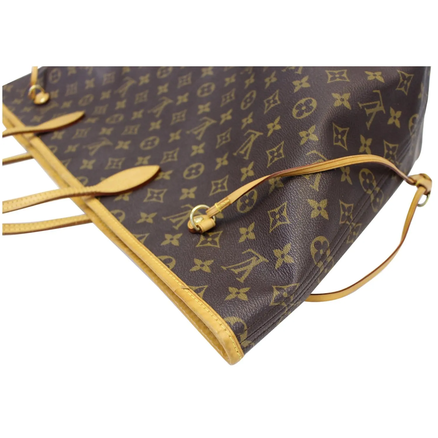 LOUIS VUITTON Neverfull GM Monogram Canvas Tote Shoulder Bag Brown