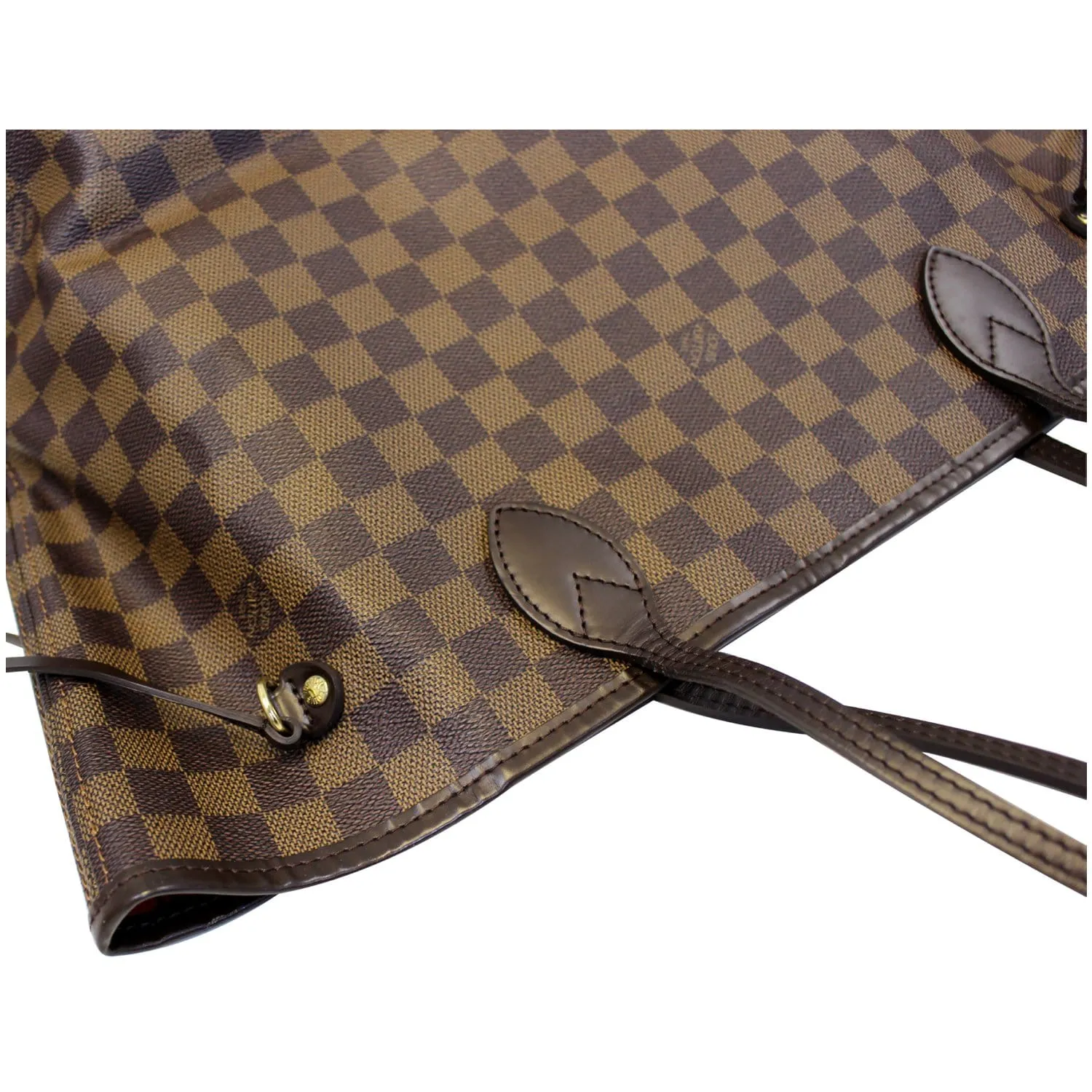 LOUIS VUITTON Neverfull MM Damier Ebene Tote Shoulder Bag