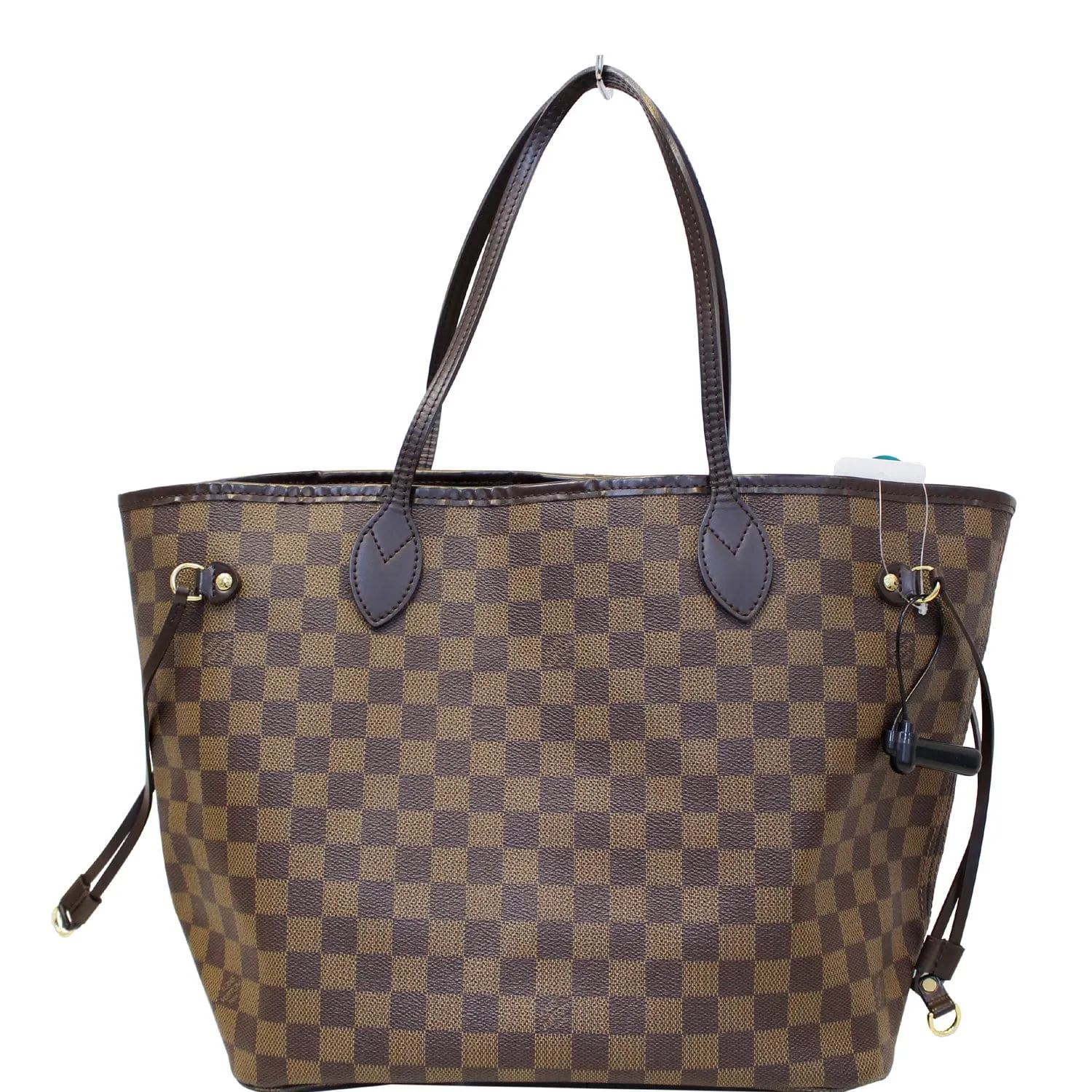 LOUIS VUITTON Neverfull MM Damier Ebene Tote Shoulder Bag