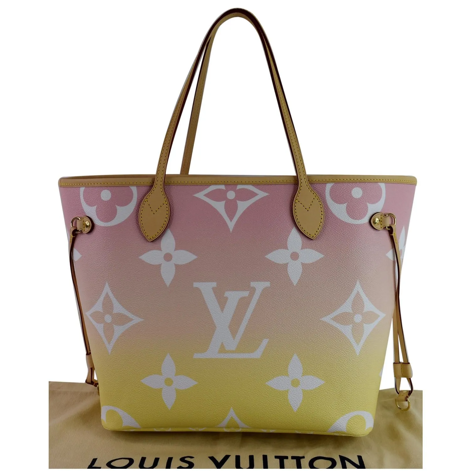 LOUIS VUITTON Neverfull MM Pool Monogram Giant Tote Shoulder Bag Light Pink - Hot Deals