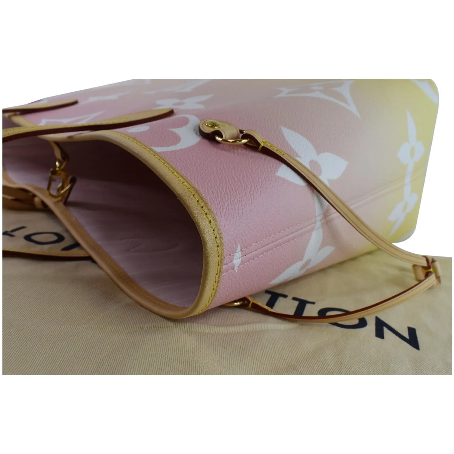 LOUIS VUITTON Neverfull MM Pool Monogram Giant Tote Shoulder Bag Light Pink - Hot Deals