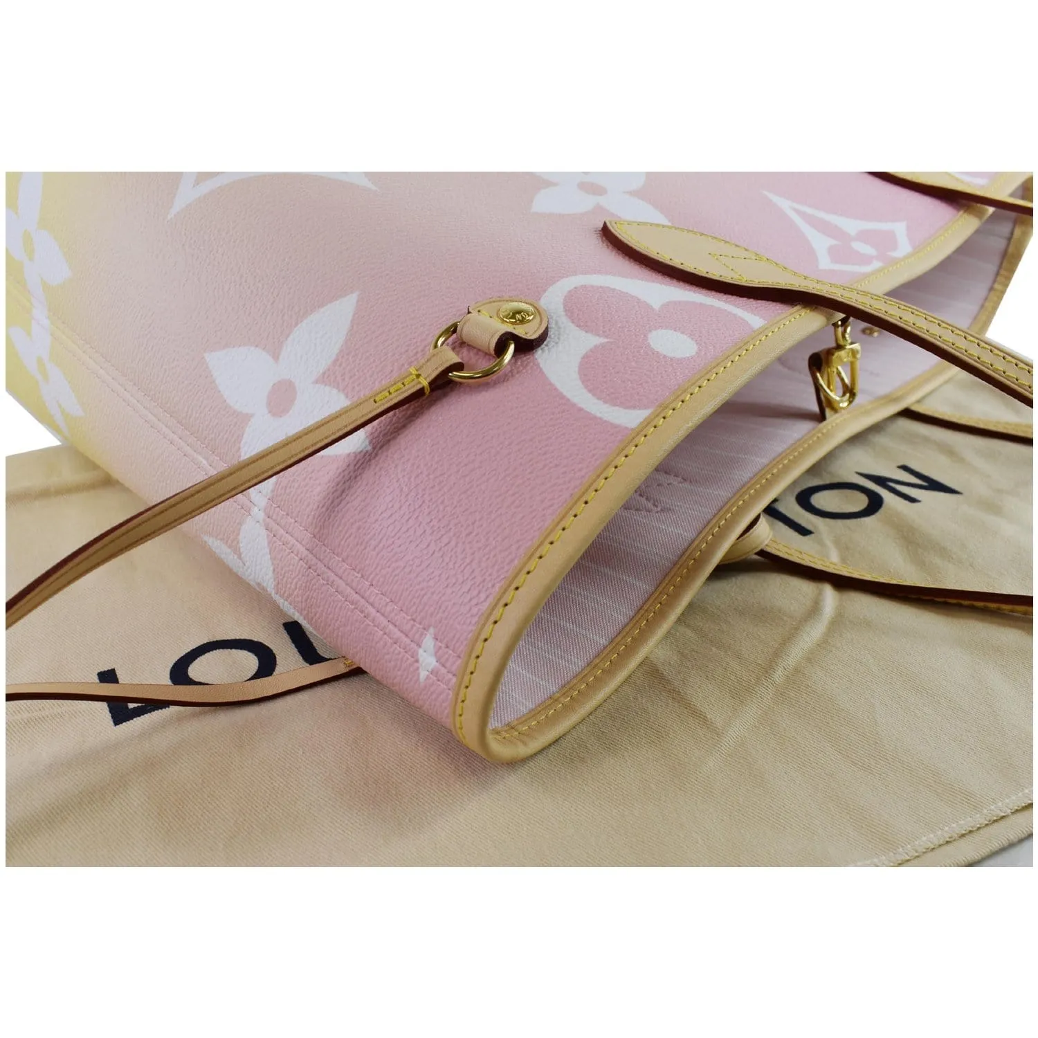 LOUIS VUITTON Neverfull MM Pool Monogram Giant Tote Shoulder Bag Light Pink - Hot Deals