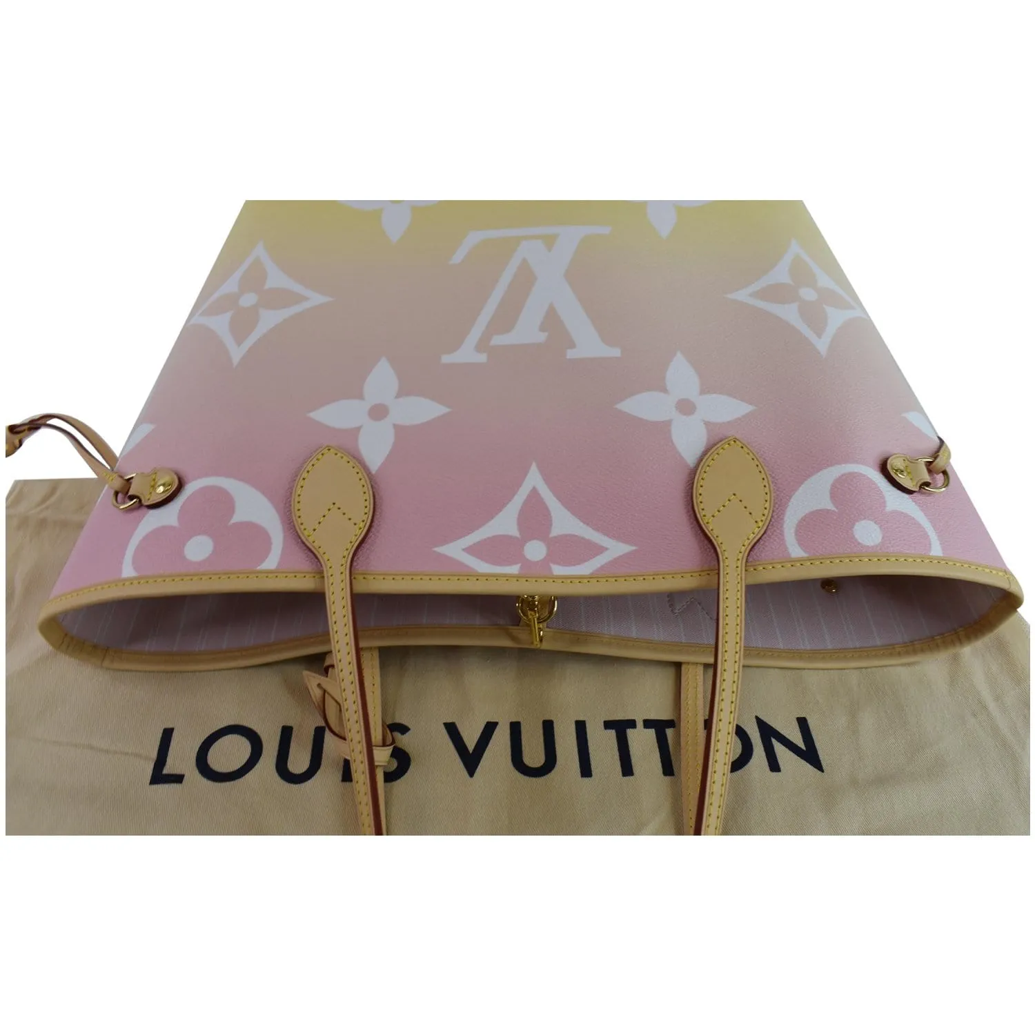 LOUIS VUITTON Neverfull MM Pool Monogram Giant Tote Shoulder Bag Light Pink - Hot Deals