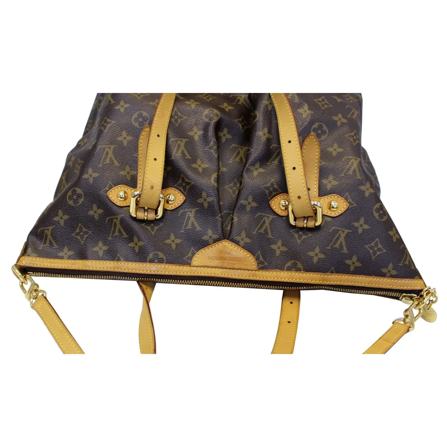 LOUIS VUITTON Palermo GM Monogram Canvas Tote Shoulder Bag Brown