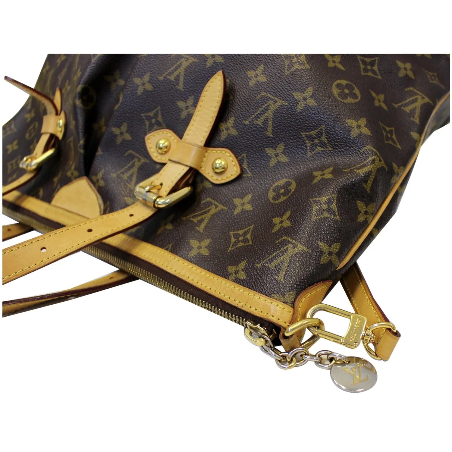 LOUIS VUITTON Palermo GM Monogram Canvas Tote Shoulder Bag Brown