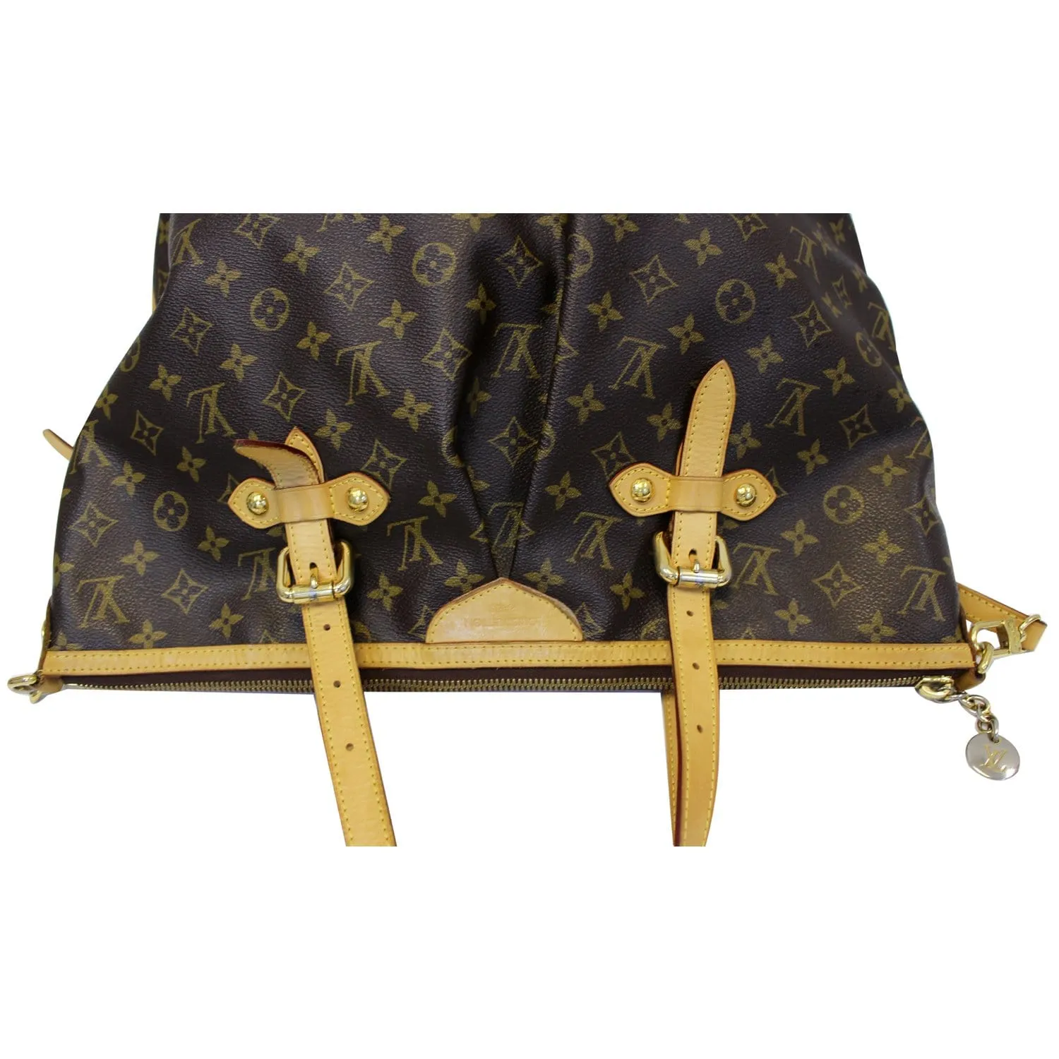 LOUIS VUITTON Palermo GM Monogram Canvas Tote Shoulder Bag Brown