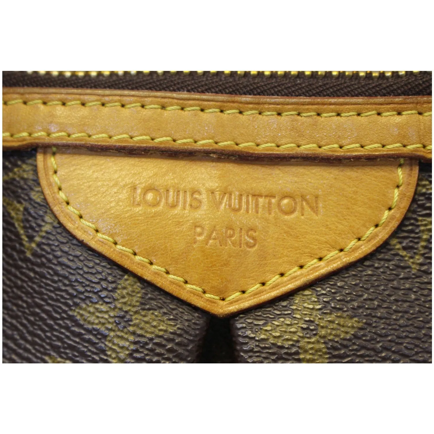LOUIS VUITTON Palermo GM Monogram Canvas Tote Shoulder Bag Brown