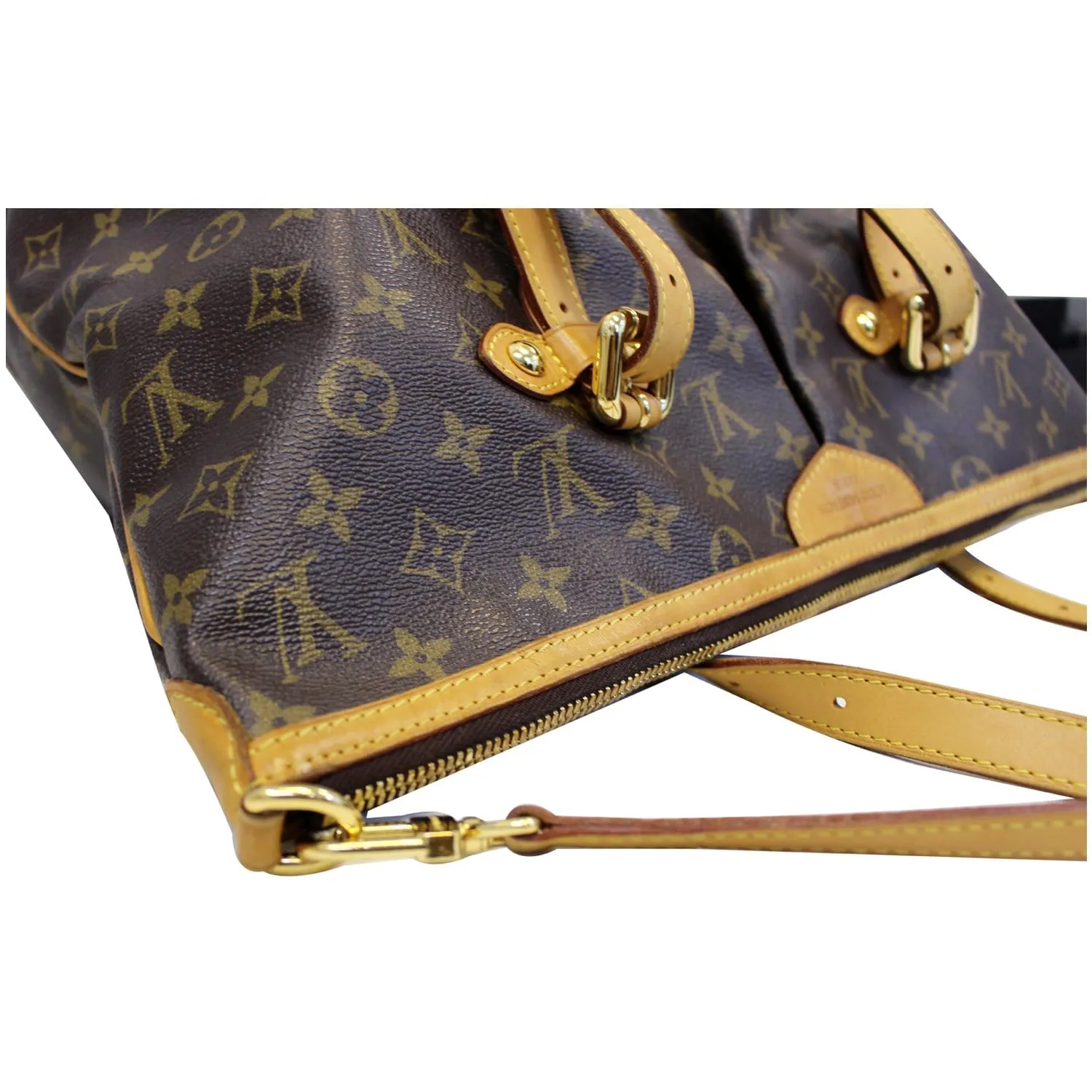 LOUIS VUITTON Palermo GM Monogram Canvas Tote Shoulder Bag Brown