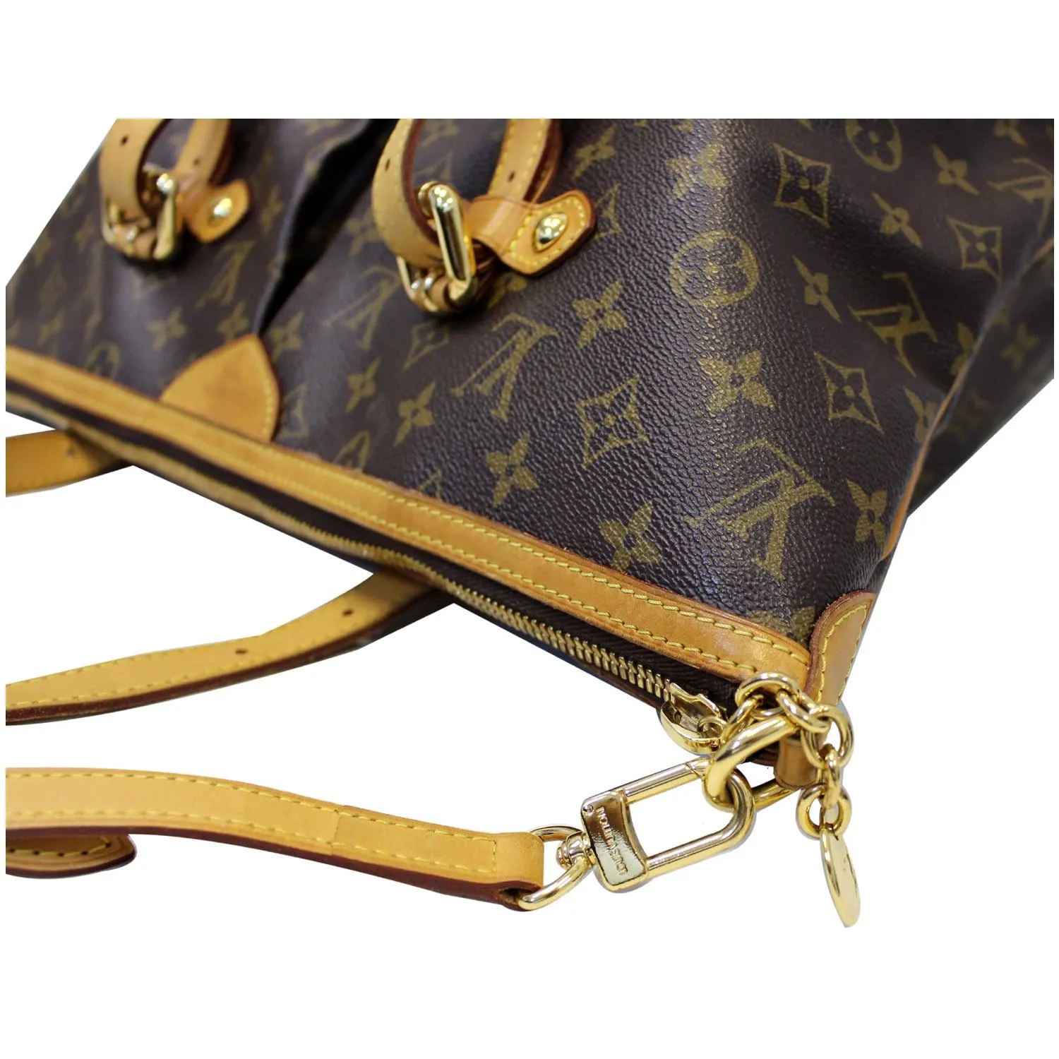LOUIS VUITTON Palermo GM Monogram Canvas Tote Shoulder Bag Brown