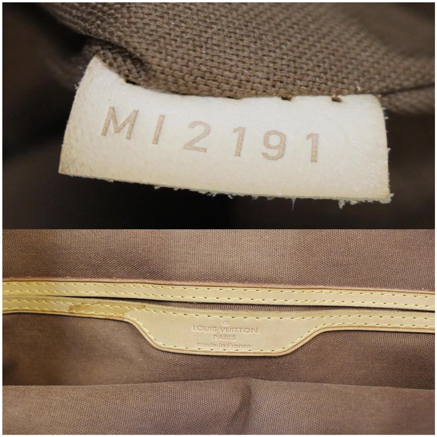 LOUIS VUITTON Palermo GM Monogram Canvas Tote Shoulder Bag Brown