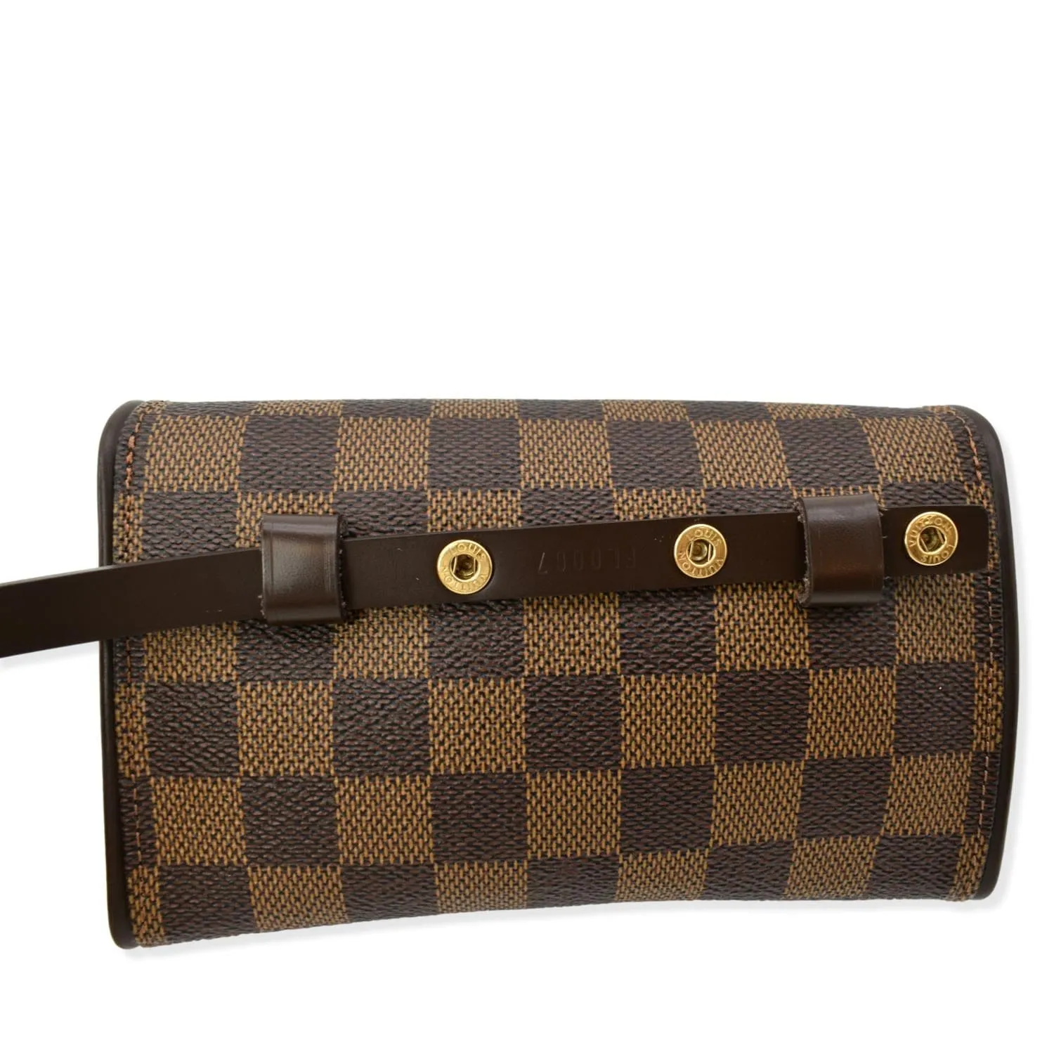 LOUIS VUITTON Pochette Florentine Damier Ebene Waist Bag Brown