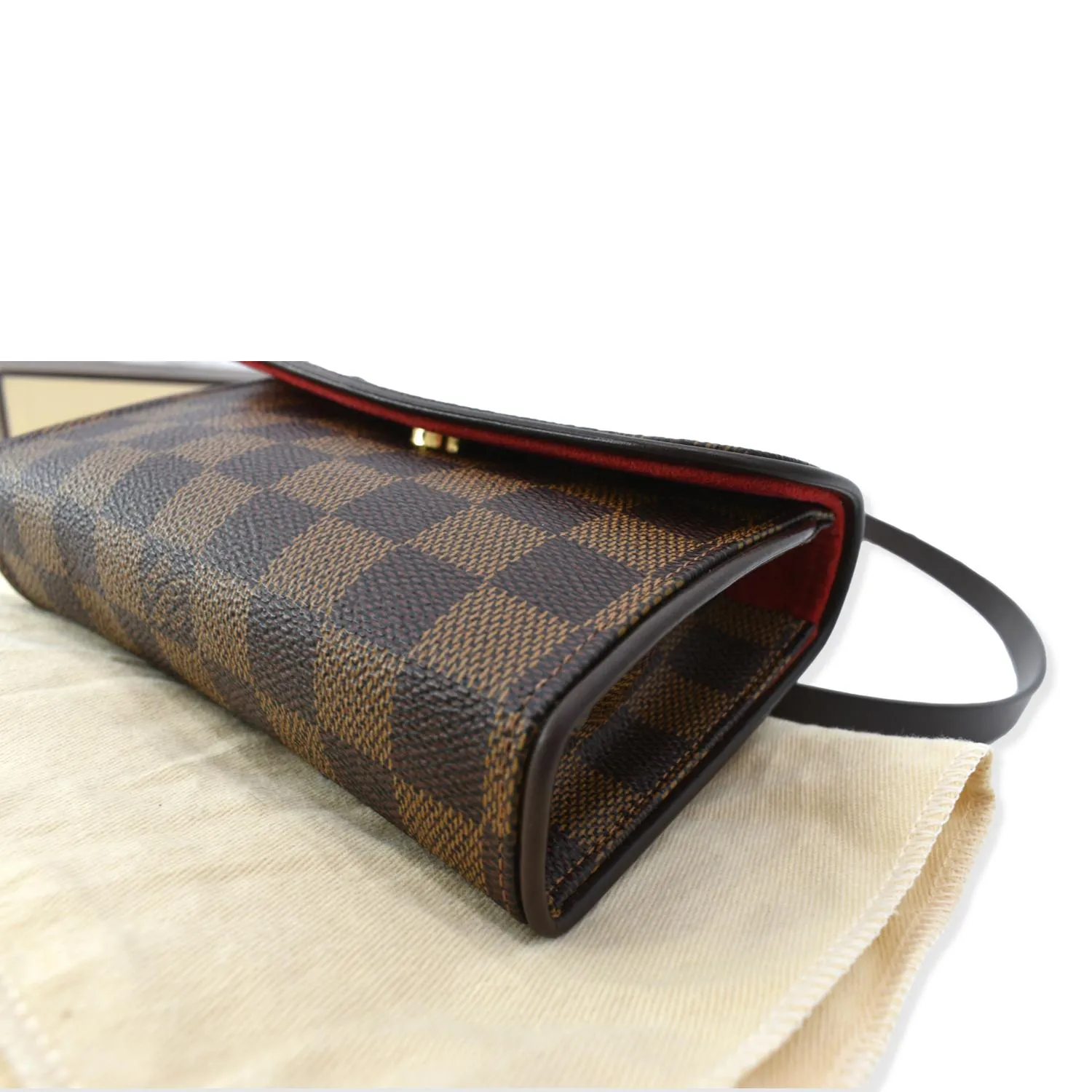 LOUIS VUITTON Pochette Florentine Damier Ebene Waist Bag Brown