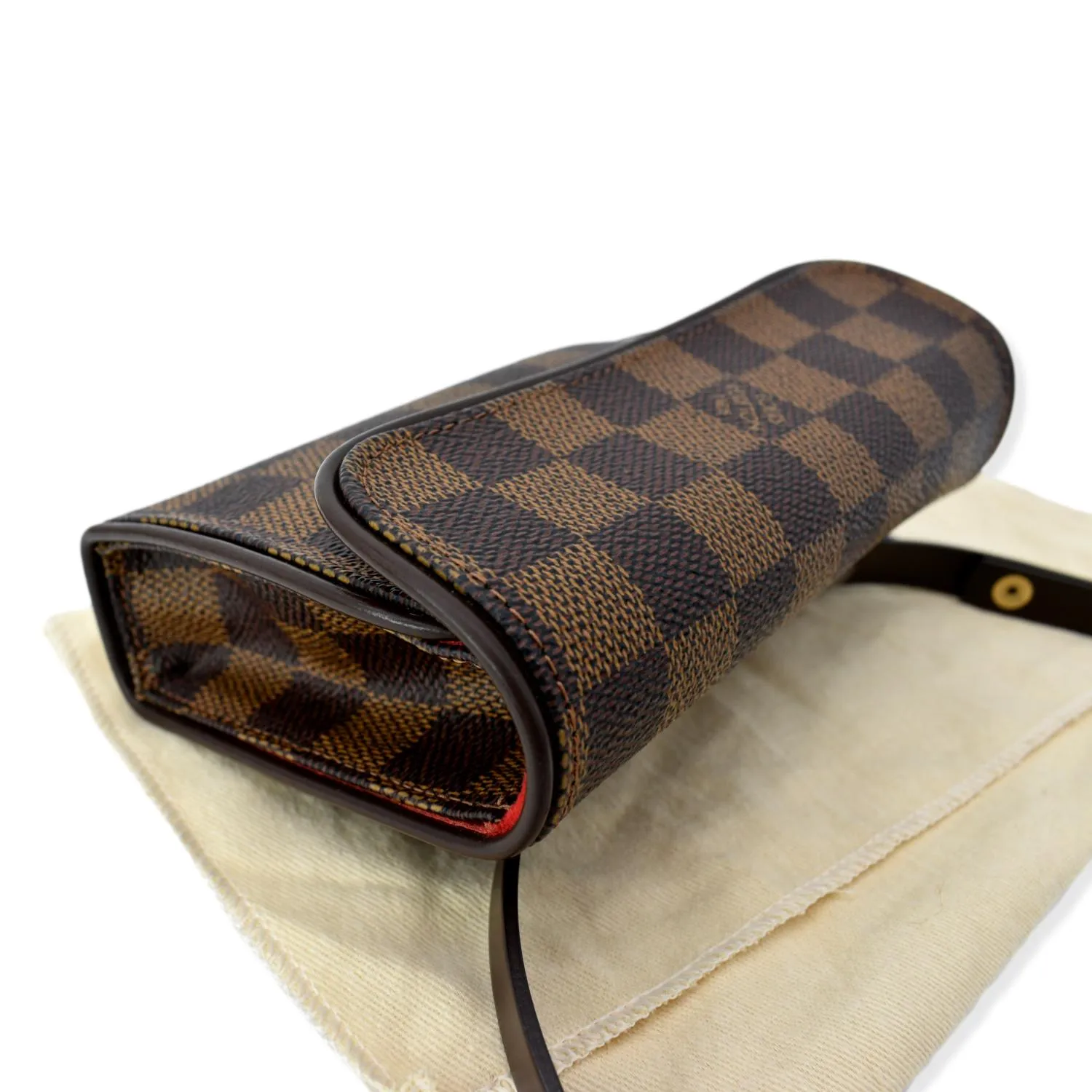 LOUIS VUITTON Pochette Florentine Damier Ebene Waist Bag Brown