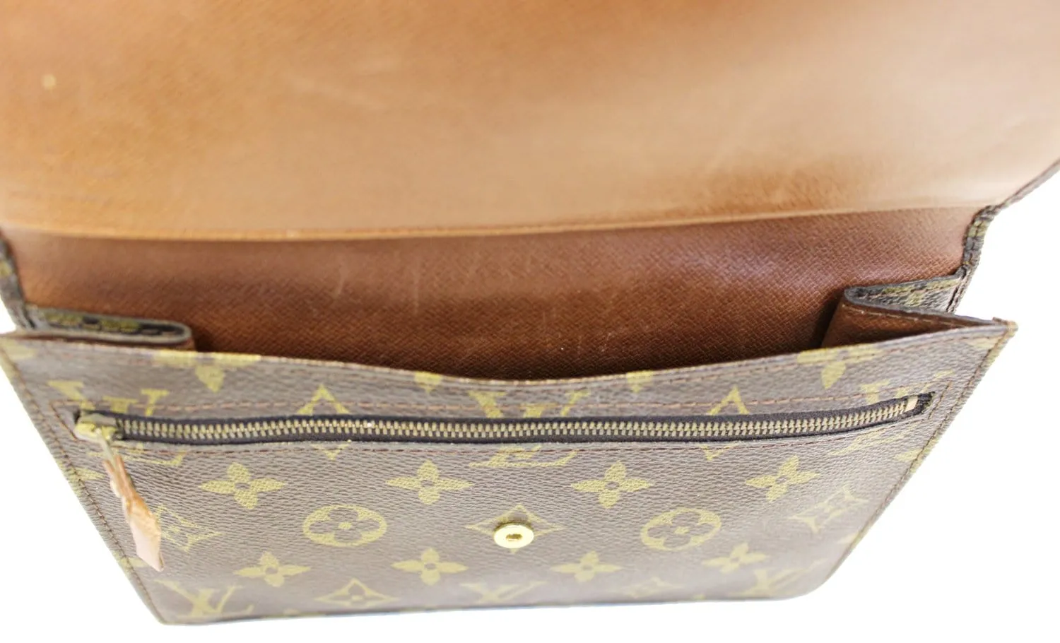 LOUIS VUITTON Pre Owned Monogram Canvas Pochette Rabat Clutch