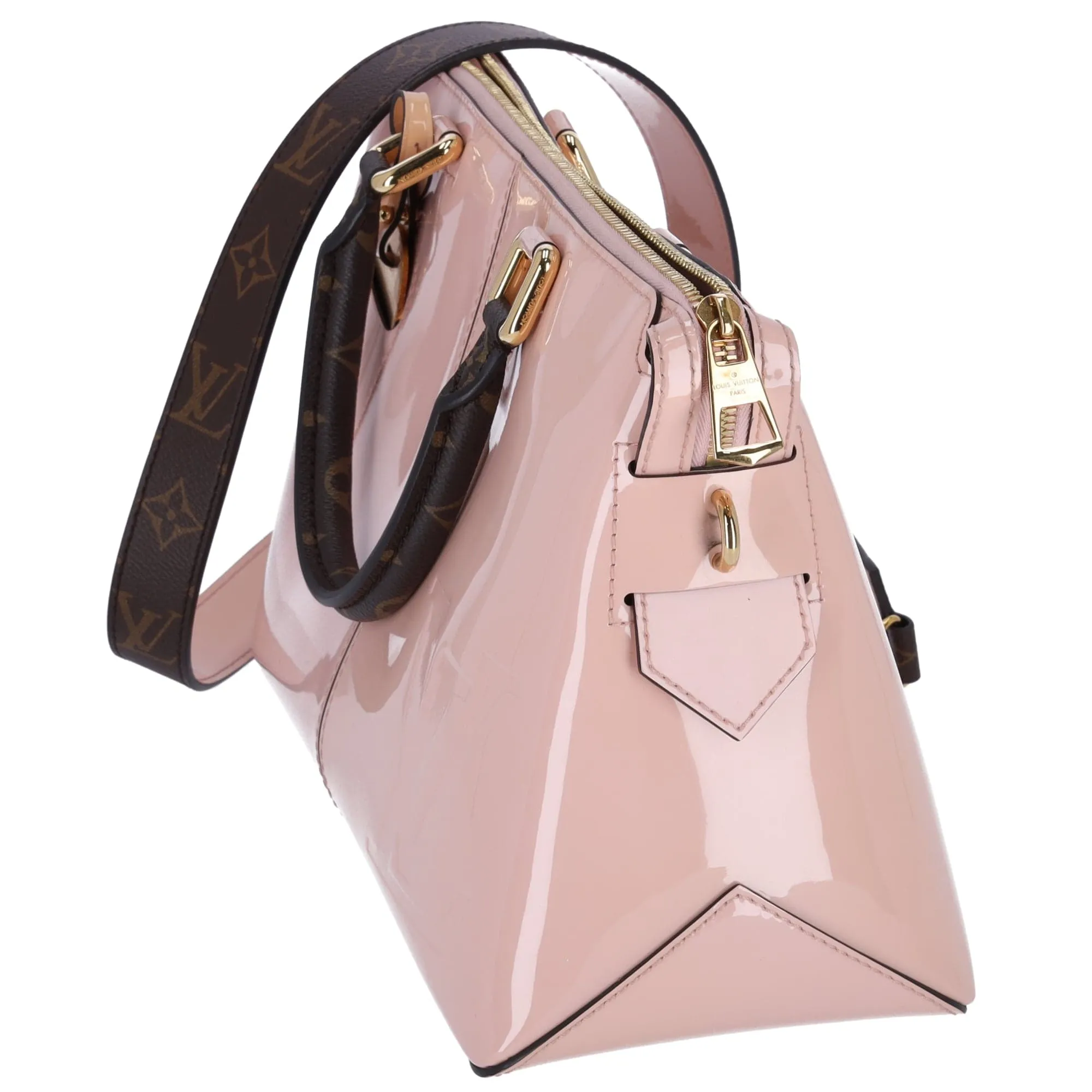 Louis Vuitton Vernis Mirror Tote Pink Rose Ballerine Patent Leather M54639