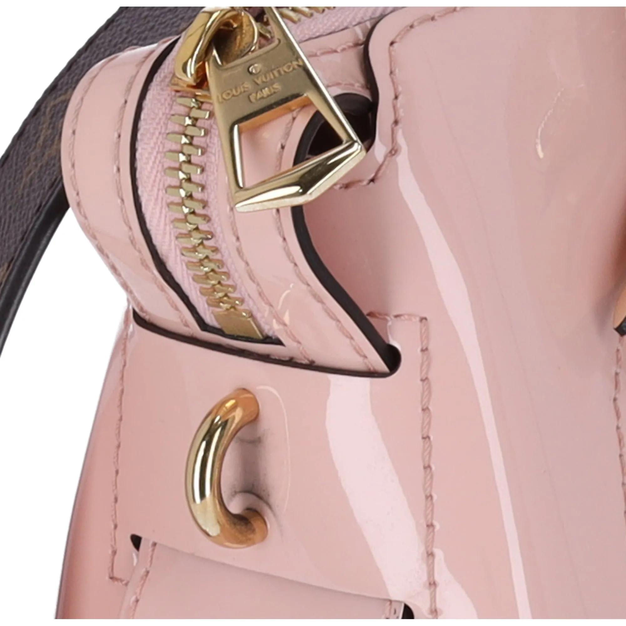 Louis Vuitton Vernis Mirror Tote Pink Rose Ballerine Patent Leather M54639