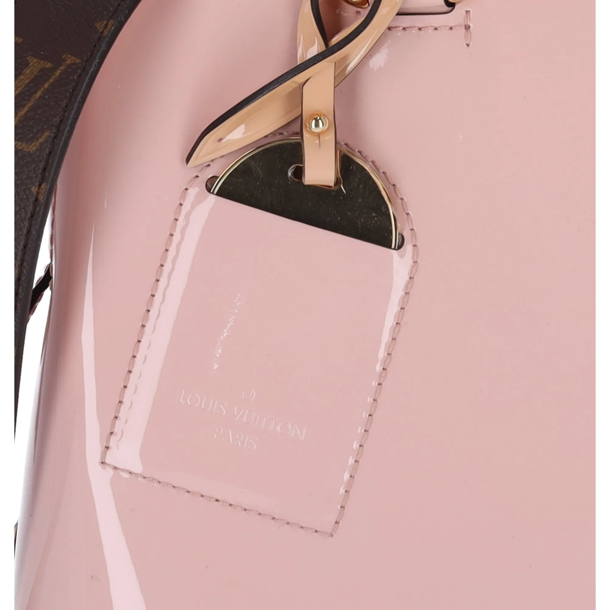 Louis Vuitton Vernis Mirror Tote Pink Rose Ballerine Patent Leather M54639
