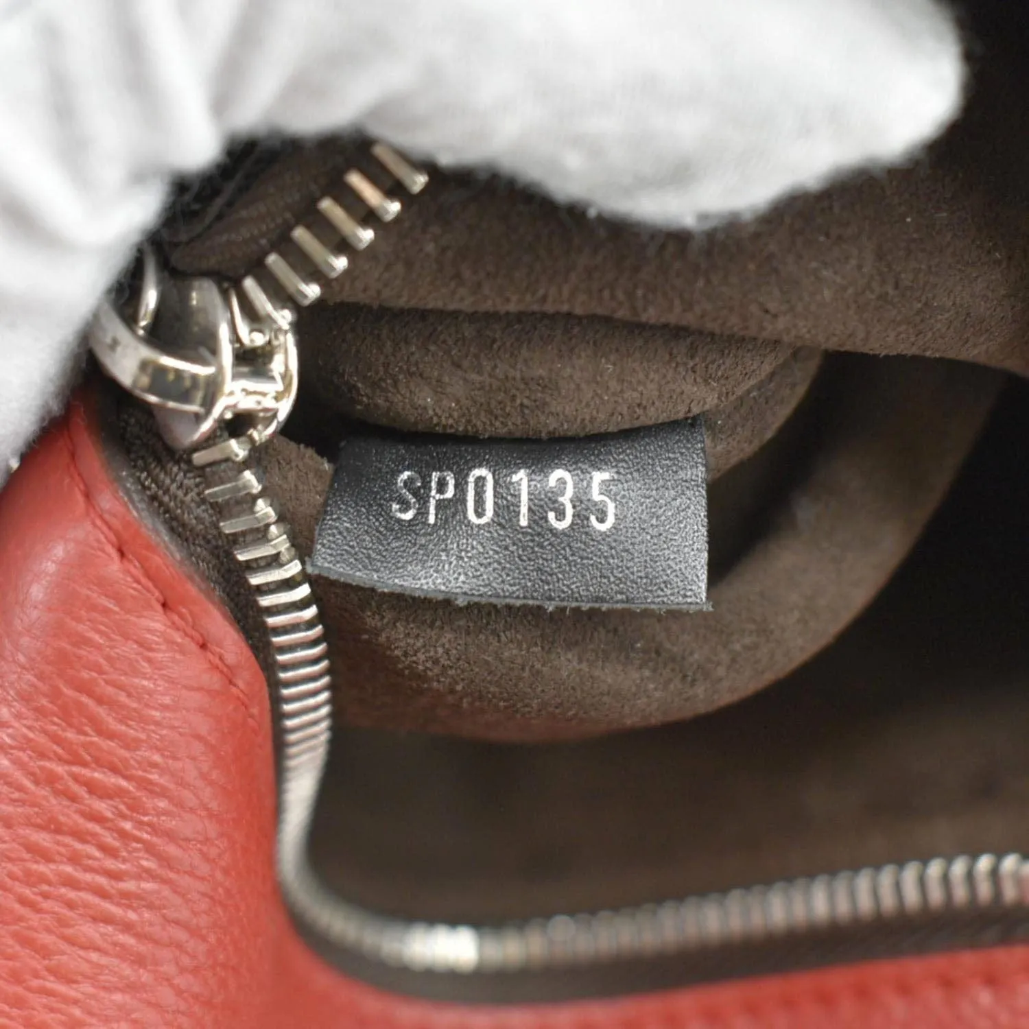 LOUIS VUITTON W BB Tote Monogram Velours Tote Shoulder Bag Red
