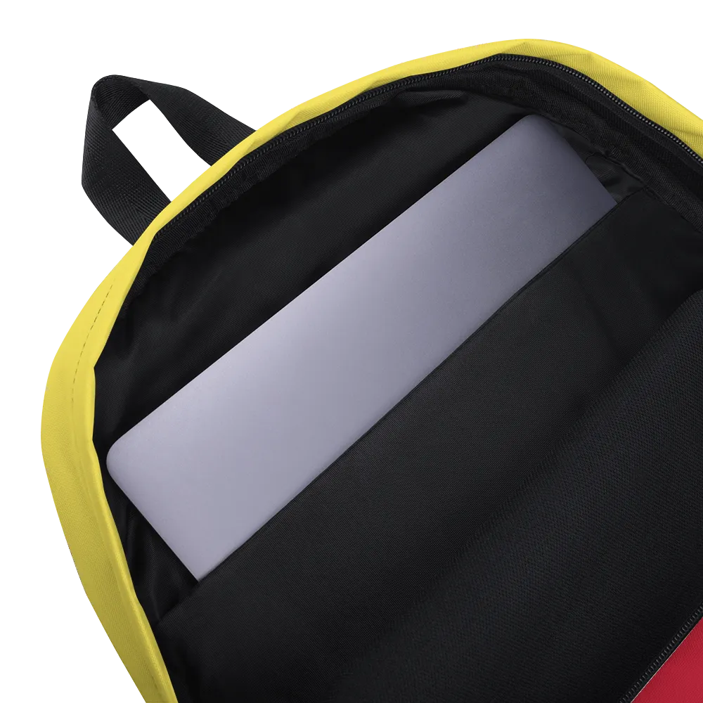 Love Hates Labels (Yellow Backpack)