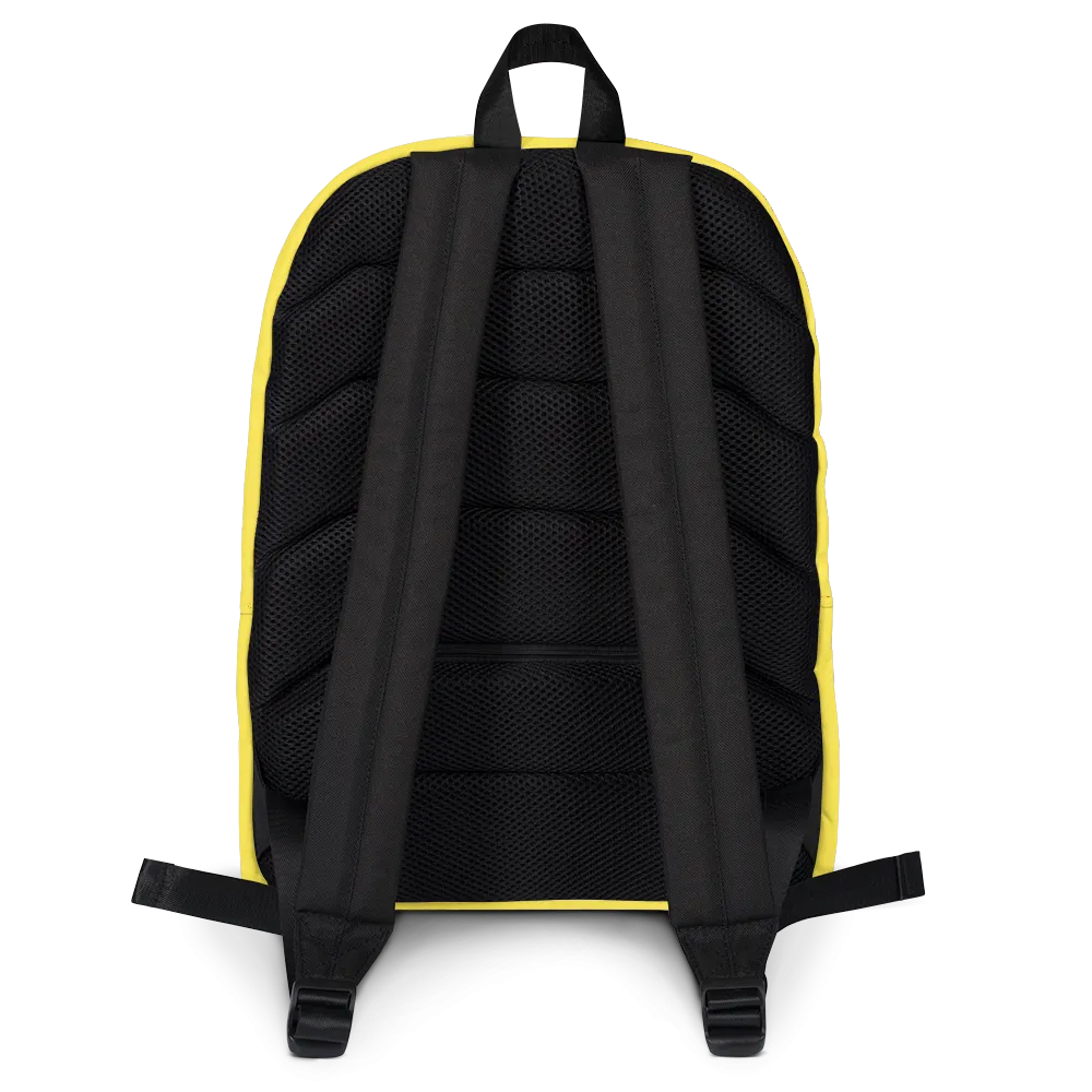 Love Hates Labels (Yellow Backpack)