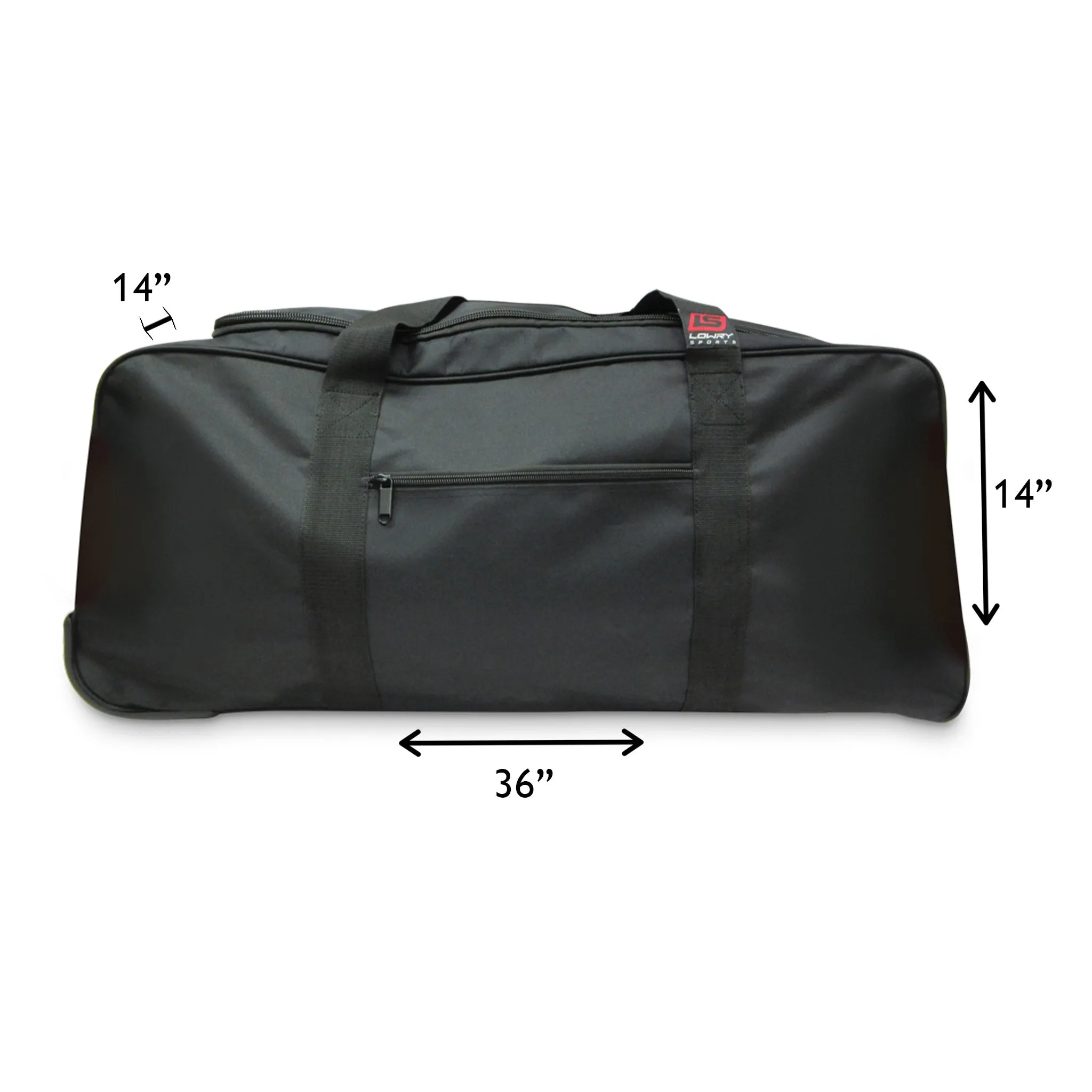 Lowry Sport Nylon Senior Wheel Hockey Bag