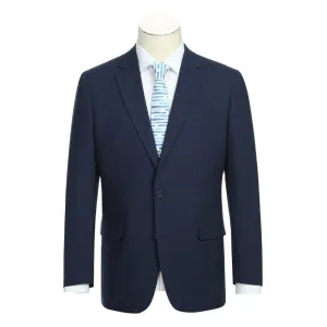 Lozano Collection - Men's 2 Piece Regular Fit Blue Check Suit