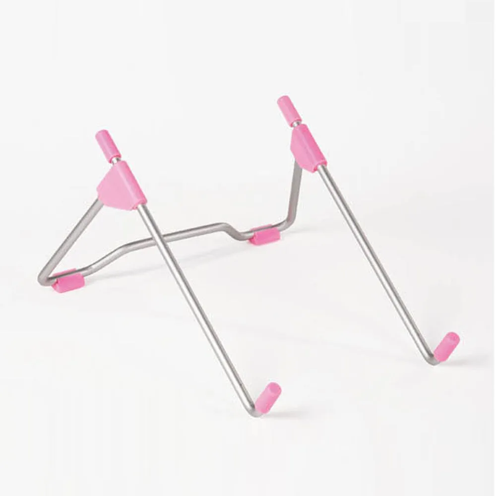 LS11 Aluminum Alloy Folding Collapsible Bracket Base Quick Heat Dissipation Stand For Macbook Laptops Tablet Holder Pink