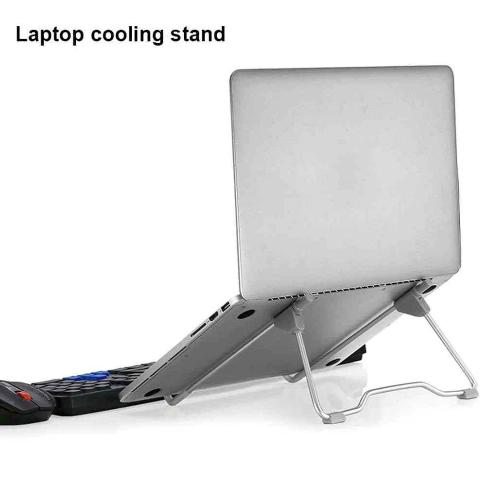 LS11 Aluminum Alloy Folding Collapsible Bracket Base Quick Heat Dissipation Stand For Macbook Laptops Tablet Holder Pink