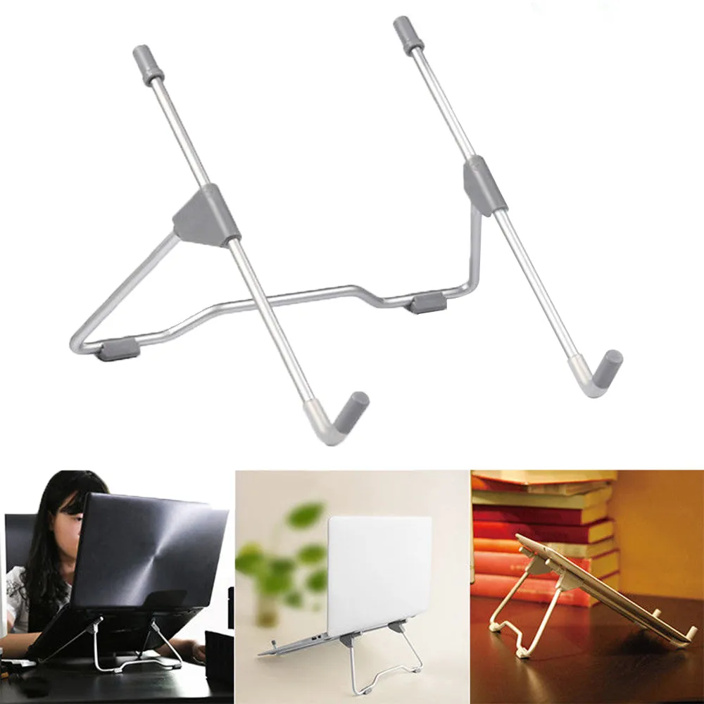 LS11 Aluminum Alloy Folding Collapsible Bracket Base Quick Heat Dissipation Stand For Macbook Laptops Tablet Holder Pink
