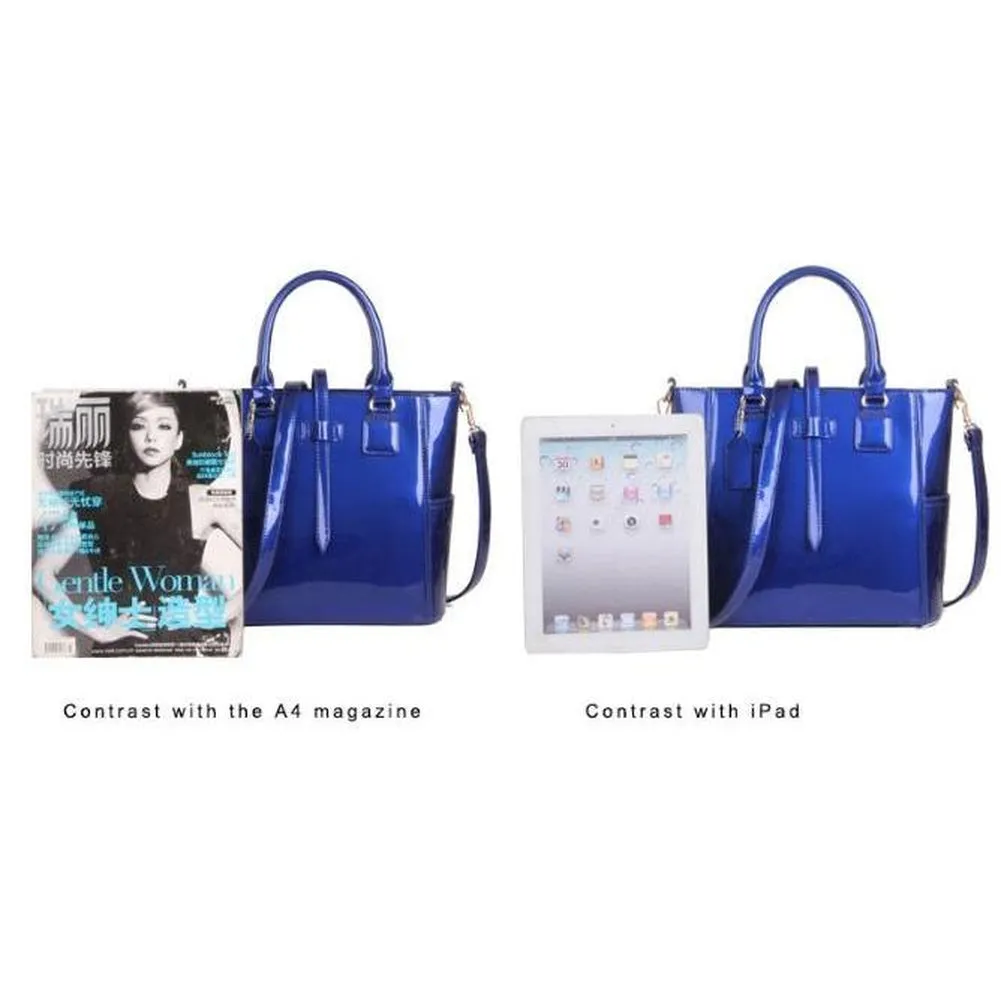 <bold>Tote Crossbody Bag & Purse Set <br>Vegan-Leather