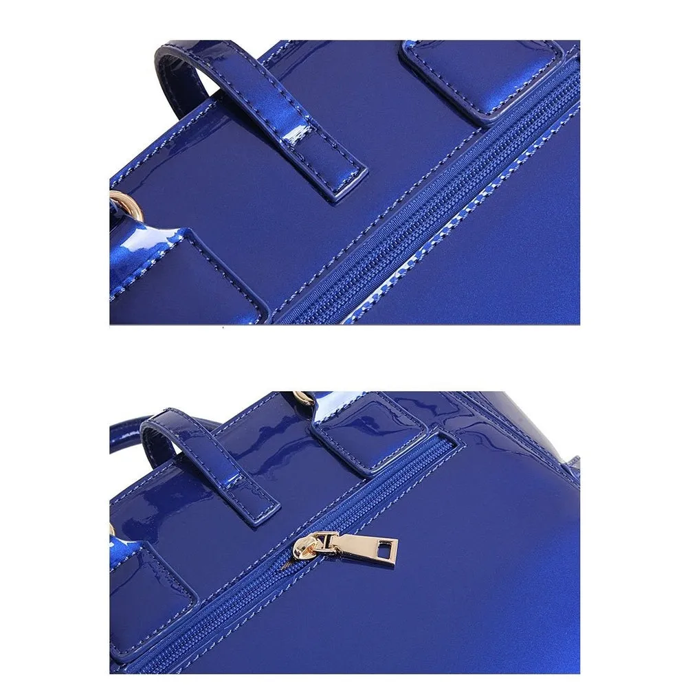<bold>Tote Crossbody Bag & Purse Set <br>Vegan-Leather