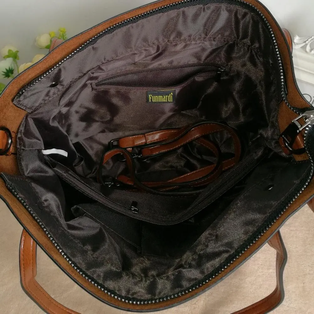 <bold>Tote  / Shoulder Bag  <br>Vegan-Leather