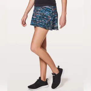 Lululemon Play Off The Pleats Skirt *13&quot; Hinshu Alpine White Multi / Black