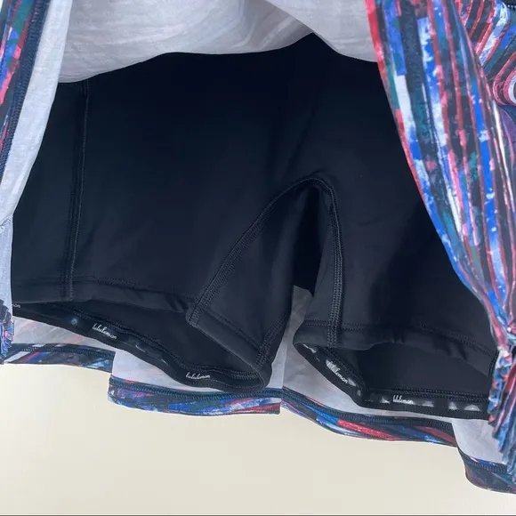 Lululemon Play Off The Pleats Skirt *13&quot; Hinshu Alpine White Multi / Black