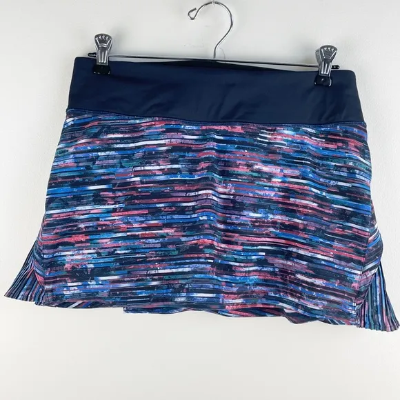 Lululemon Play Off The Pleats Skirt *13&quot; Hinshu Alpine White Multi / Black