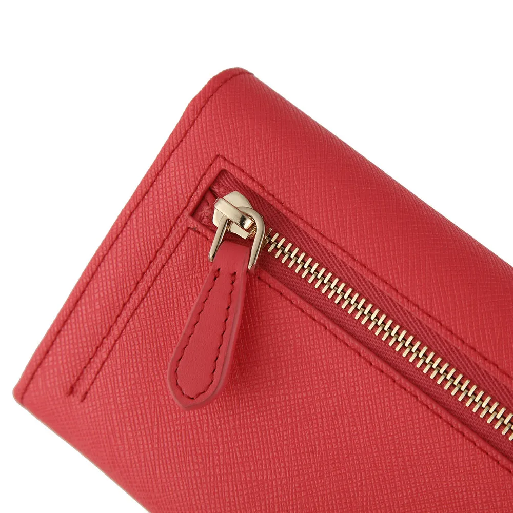 MAC&LOU Bifold Wallet Vegan Leather Red