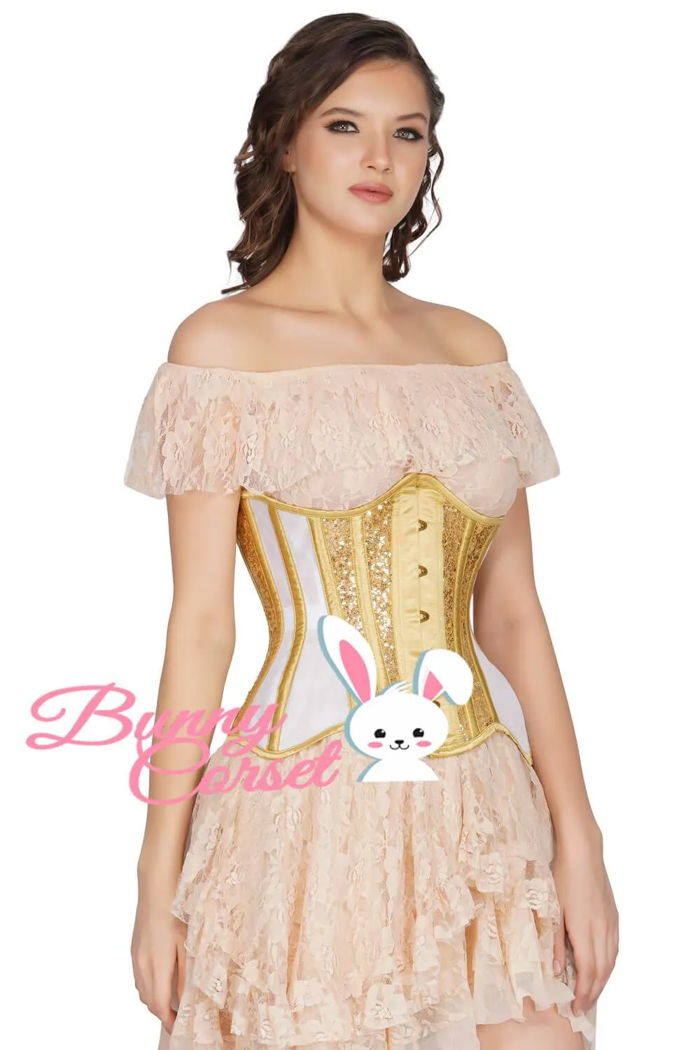 Madeleina Couture Mesh Sequin Corset