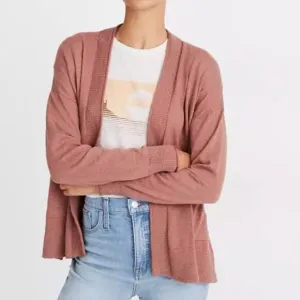 MADEWELL Bradley Cardigan Sweater Dusty Rose {H49}