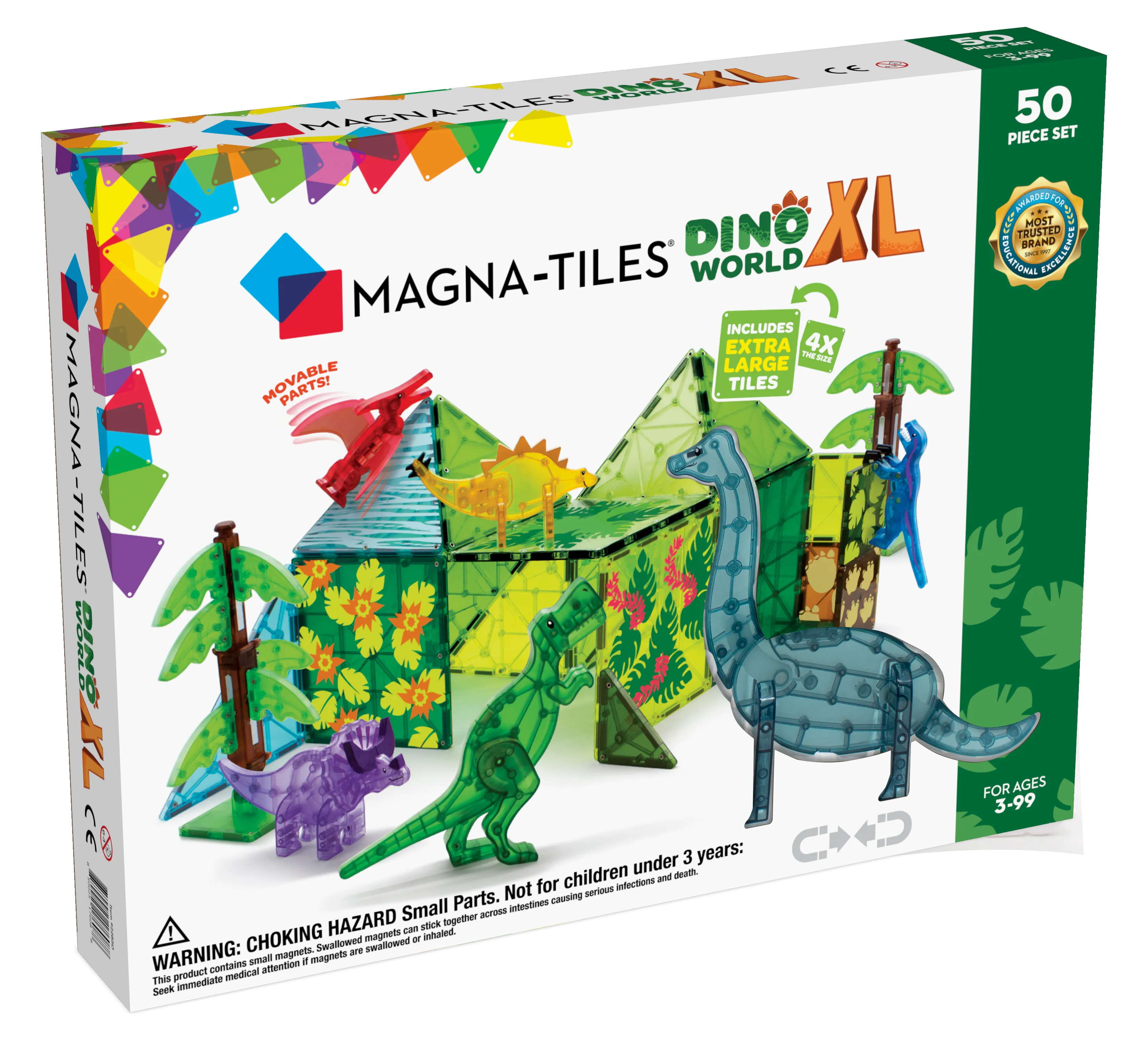 Magna-Tiles - Dino World XL (50pc)