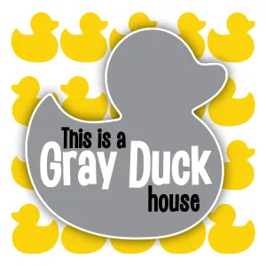 Magnet - Gray Duck House