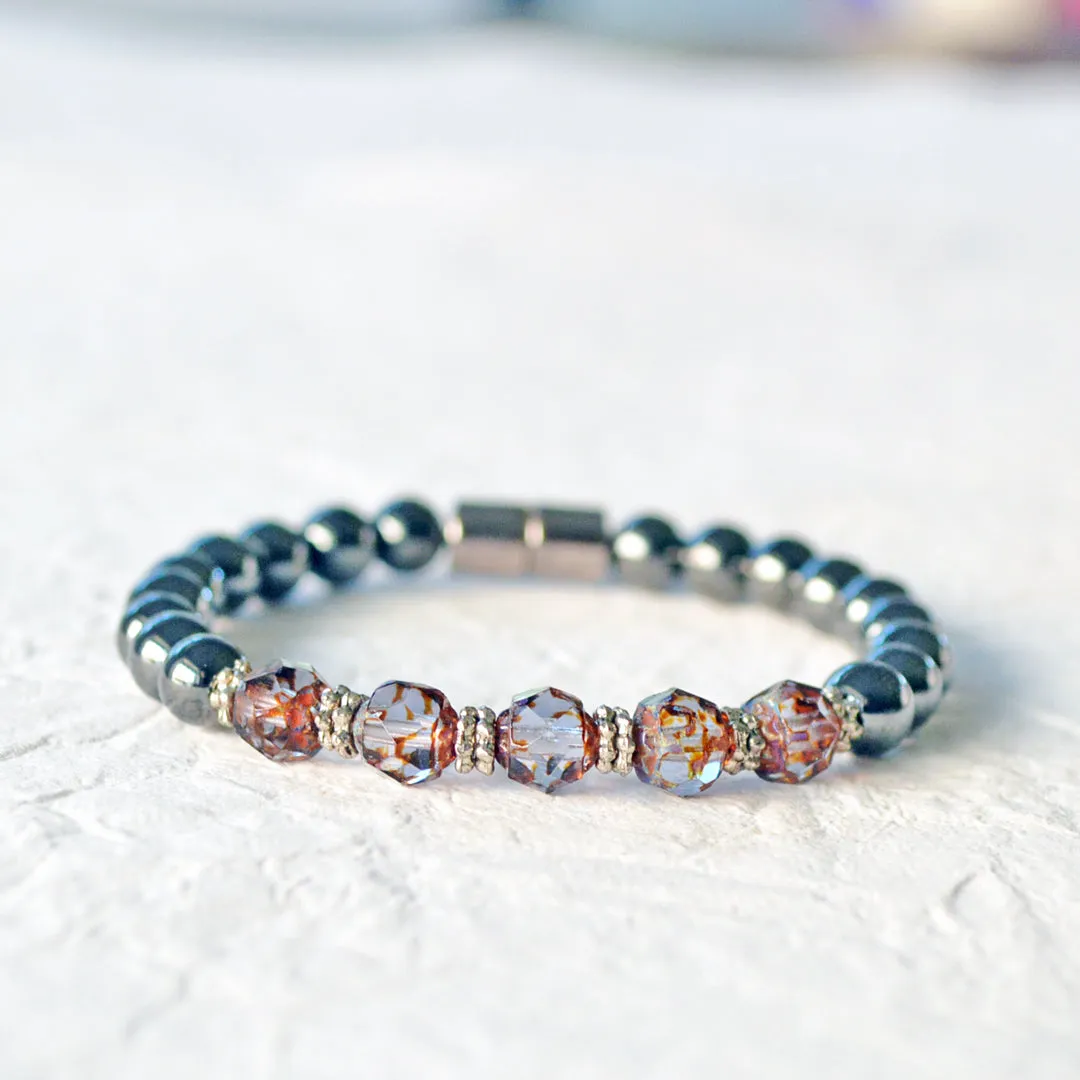 Magnetic Hematite Therapy Bracelet for Pain
