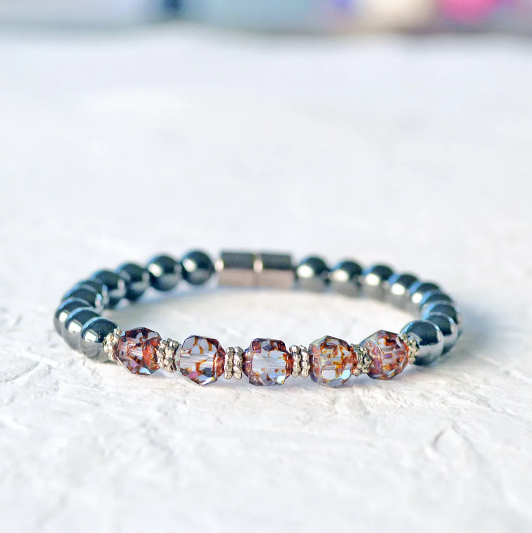 Magnetic Hematite Therapy Bracelet for Pain
